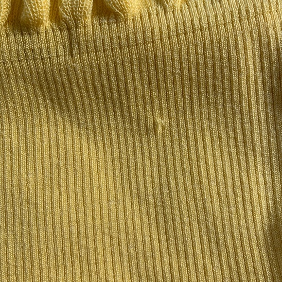Yellow Ruffle Tube Top - Picture 4 of 6